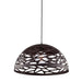 Dainolite 1 Light Pendant, Matte Black Finish - Renoz