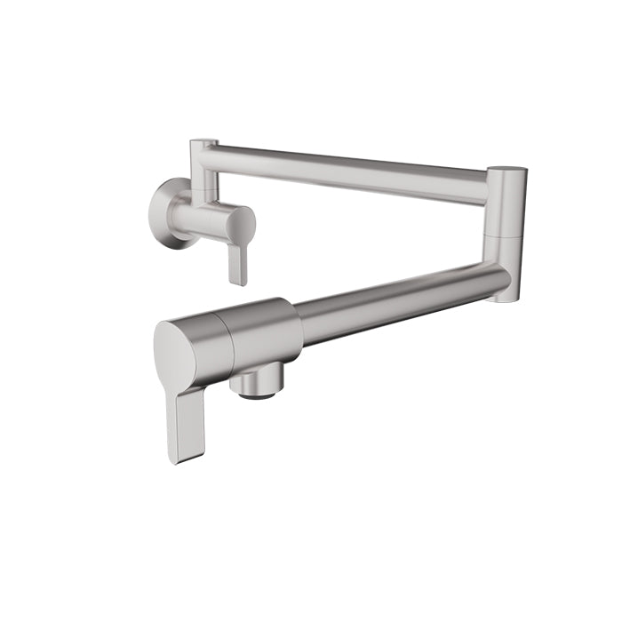 Baril Single Hole Wall-mounted Pot Filler With Two Handles (ARTE)