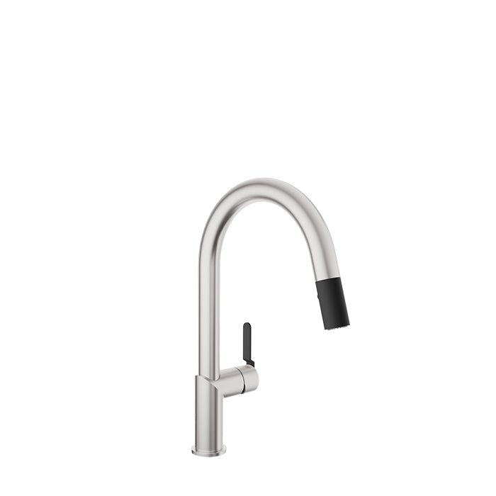 Baril Single Hole Kitchen Faucet With 2 Jet Pull-out Spray (VISION III)