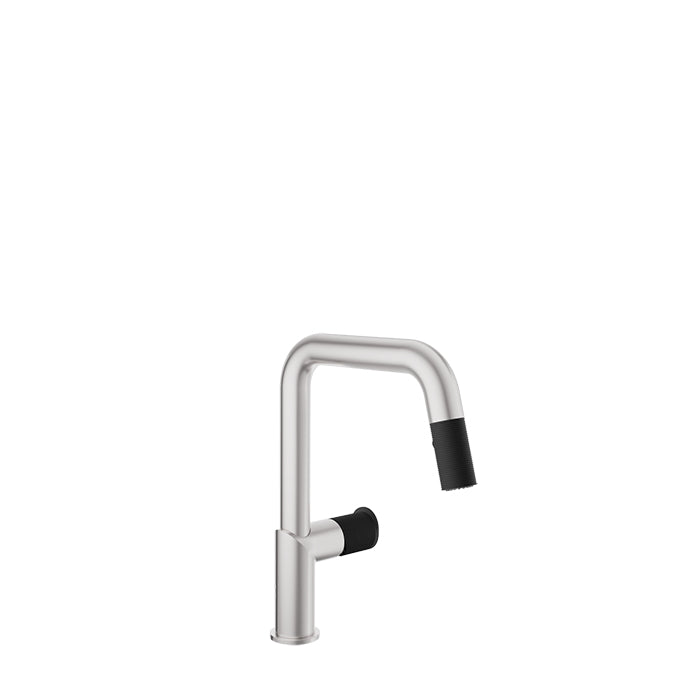 Baril Single Hole Kitchen Faucet With 2 Jet Pull-out Spray (VISION IV)