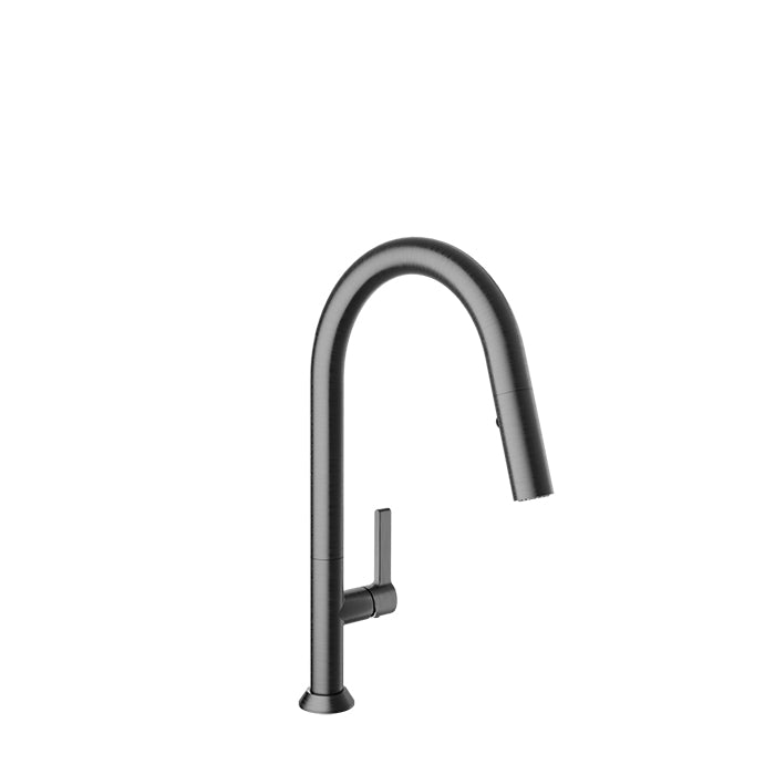 Baril  High Single Hole Kitchen Faucet With 2 Jet Pull-out Spray (H16 ARTE)