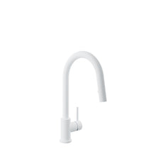 Baril Modern Single Hole Kitchen Faucet With Single Lever and 2-function Pull-down Spray