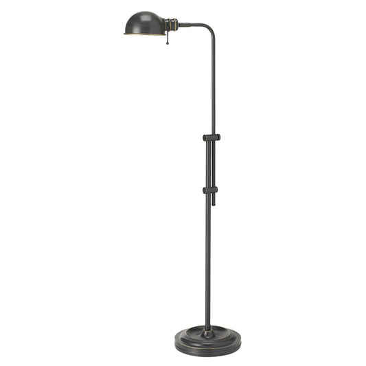 Dainolite Pharmacy Floor Lamp, Oil Brushed Bronze, Adjustable Arm and Shade - Renoz