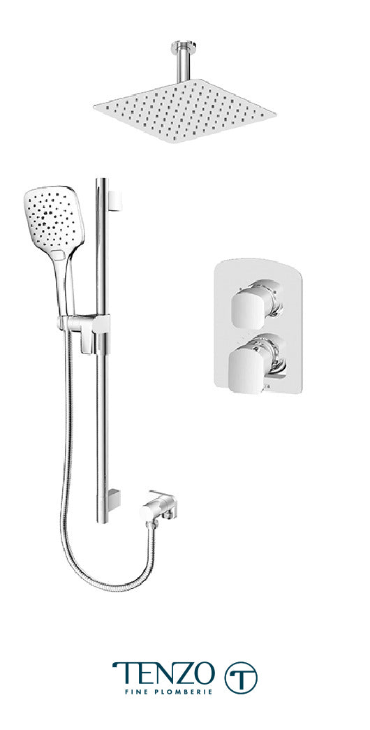 Tenzo - Kit de douche Delano T-box avec 2 fonctions (pression équilibrée) - DEPB32-21131-XX