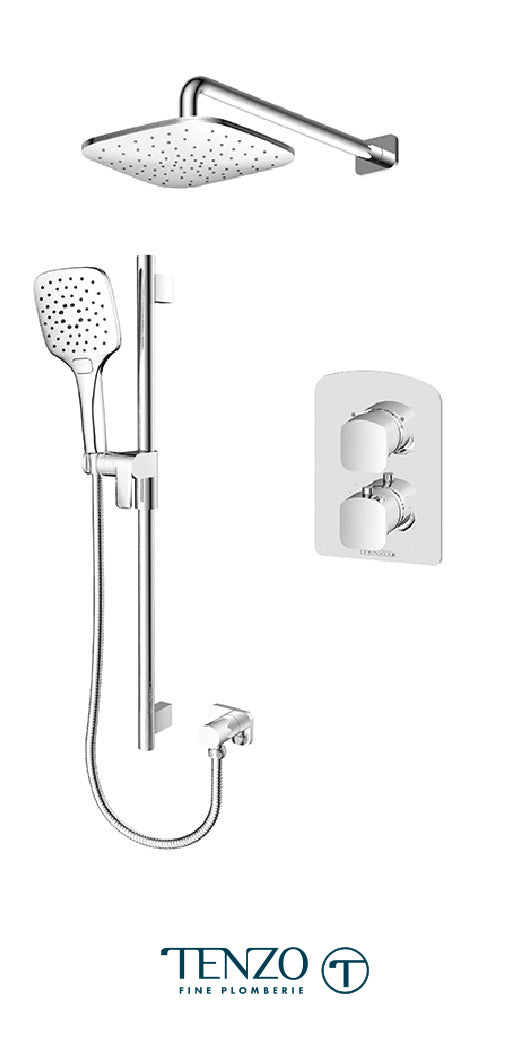 Tenzo - Kit de douche Delano T-box 2 fonctions (thermostatique) DET32-20114