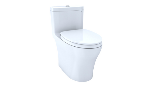 Toto Aquia IV Toilette allongée à jupe UH à double chasse avec siège MS646124CEMFGN