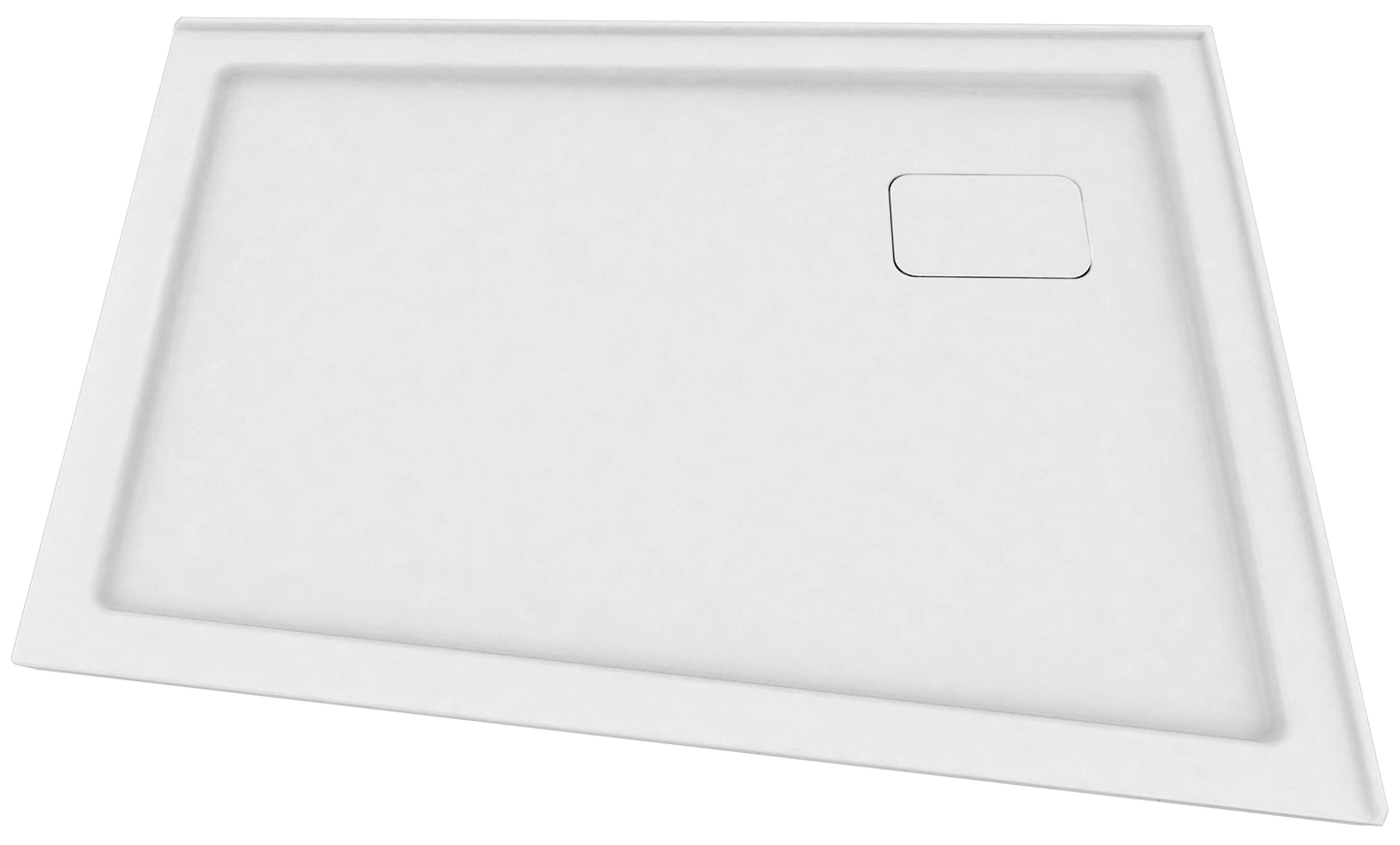 Zitta Shower Tray Rectangle Built in 54" x 36" Shower Base White - Renoz