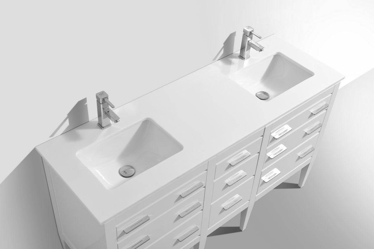 Kube Bath Eiffel Vanity Collection Single Sink and Double Sink - Renoz