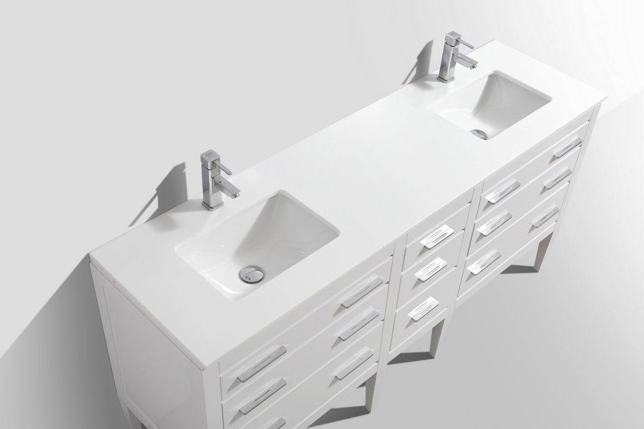 Kube Bath Eiffel Vanity Collection Single Sink and Double Sink - Renoz