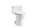 Kohler San Souci Comfort Height One-Piece Compact Elongated 1.28 Gpf Chair Height Toilet With Quiet-Close Seat - Renoz