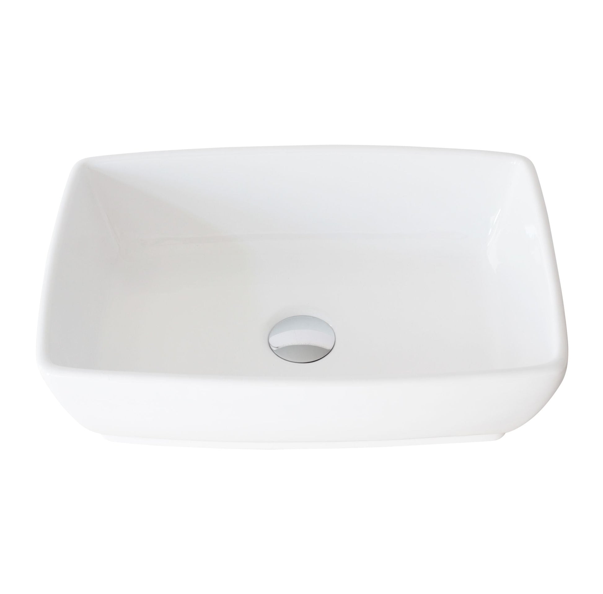 Stylish Contempo 19" x 13.38" Rectangular Vessel Bathroom Sink P-220 - Renoz