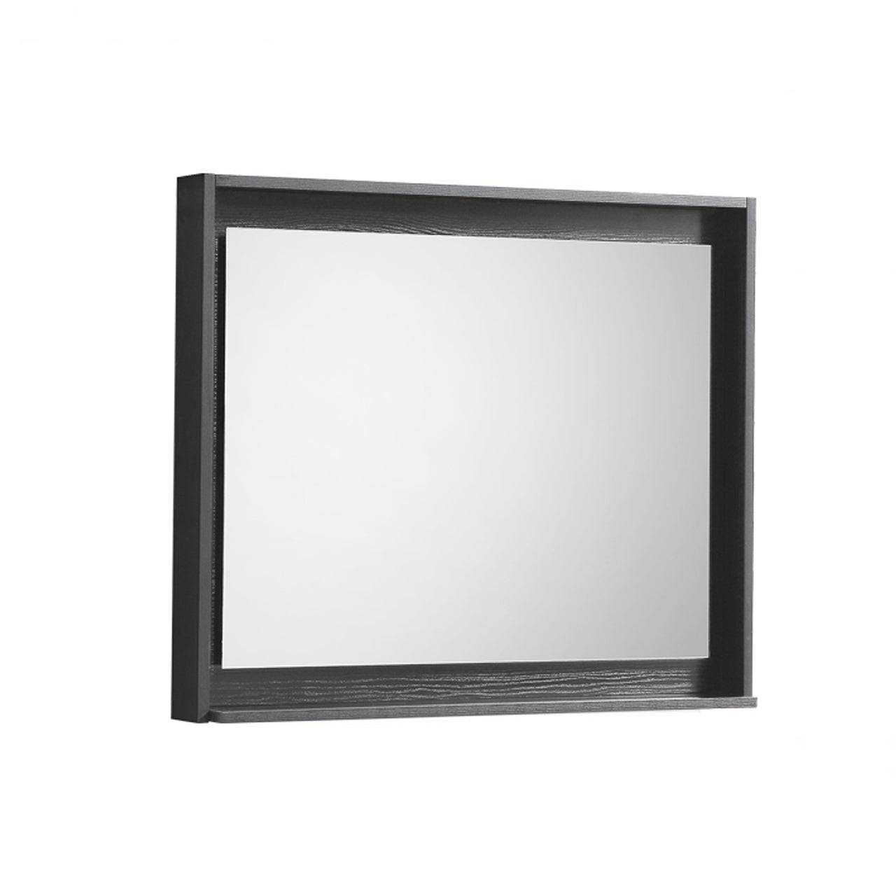 Kube Bath 30" Wide Bathroom Mirror With Shelf - Renoz