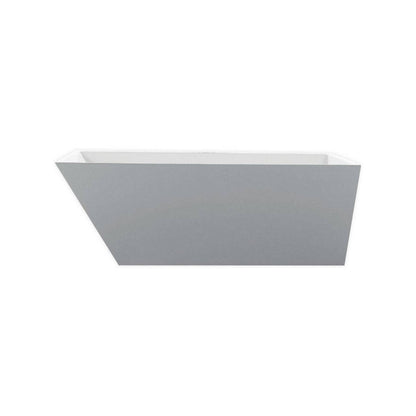 Kube Bath Obliquo 59.3″ x 29" x 24.5" Free Standing Bathtub - Renoz