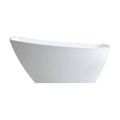 Kube Bath Solato 66.75" x 31.75" x 29" Free Standing Bathtub - Renoz