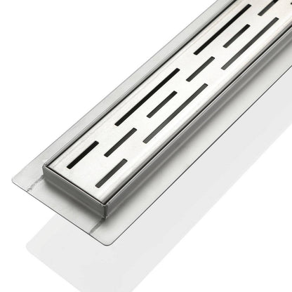 Kube Bath 28" Stainless Steel Linear Grate Shower Drain - Renoz