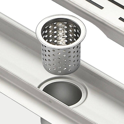 Kube Bath 36" Stainless Steel Linear Grate Shower Drain - Renoz