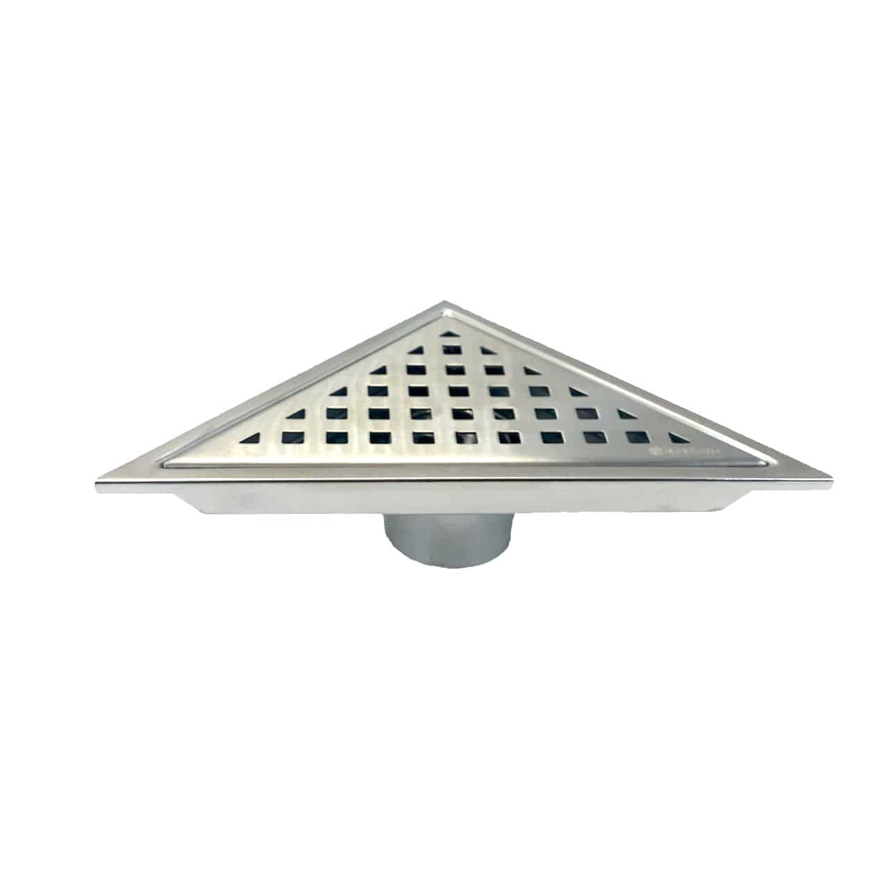 Kube Bath 6.5" Triangle Stainless Steel Pixel Grate Shower Drain – Chrome - Renoz