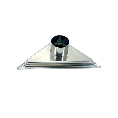 Kube Bath 6.5" Triangle Stainless Steel Pixel Grate Shower Drain – Chrome - Renoz