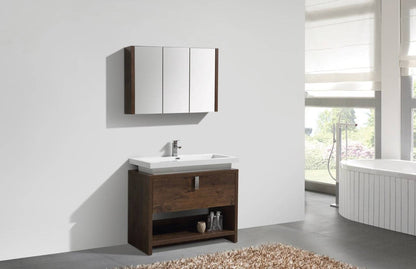 Kube Bath Levi 40" Floor Mount Single Sink Bathroom Vanity With 2 Doors and Cubby Hole - Renoz