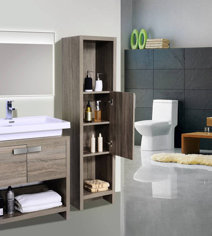 Kube Bath Levi 63" Floor Mount Double Sink Bathroom Vanity With 4 Doors and Double Cubby Hole - Renoz