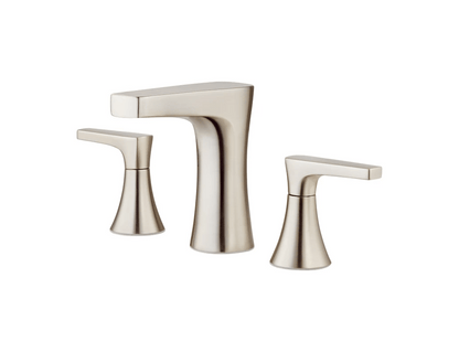 Pfister Kelen 2 Handle 8" Widespread Bathroom Faucet Brushed Nickel - Renoz