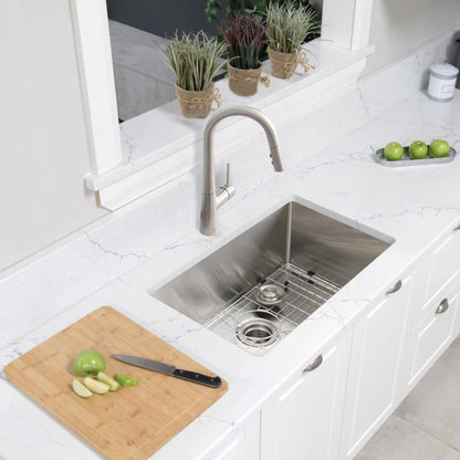 Stylish Zafiro 30" x 18" Single Bowl Undermount Stainless Steel Kitchen Sink S-311XG - Renoz