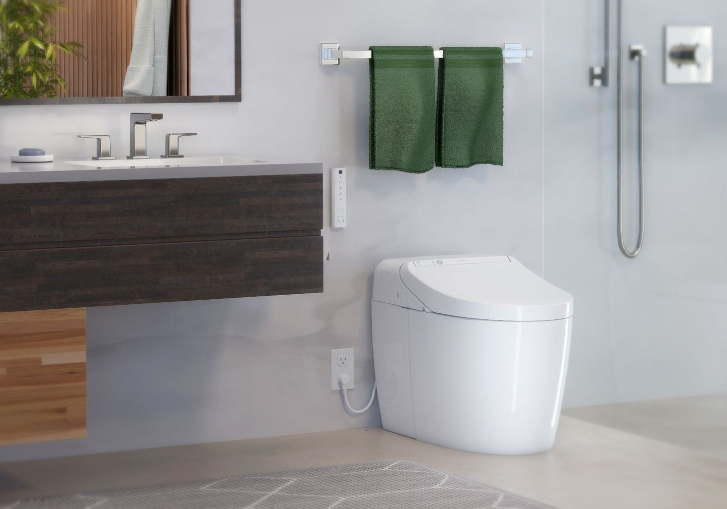 Toilettes intelligentes intégrées Toto Washlet G450 - 1,0 GPF et 0,8 GPF MS922CUMFG