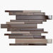 Myron Tile Tuscany Strips Chocolate Mosaic Tile - Renoz