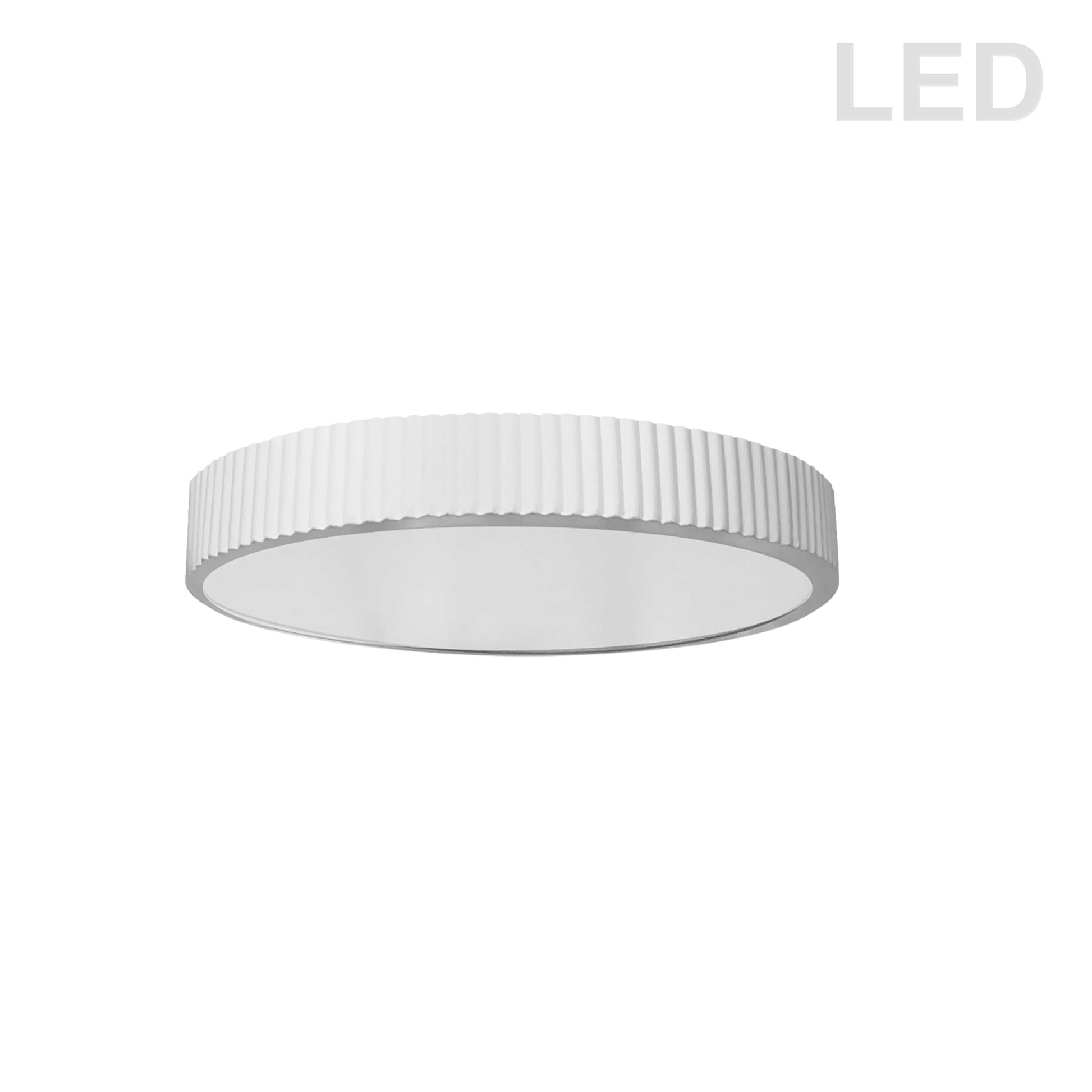 Dainolite 30W LED Flush mount, Matte White with White Acrylic Diffuser - Renoz