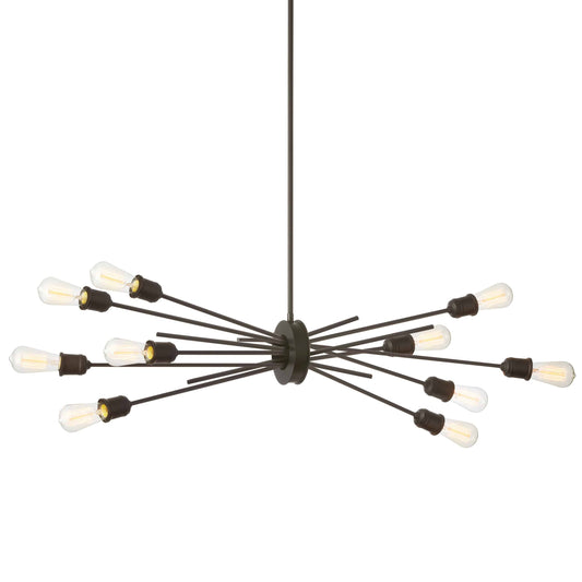 Dainolite 10 Light Horizontal Pendant, Espresso Finish - Renoz