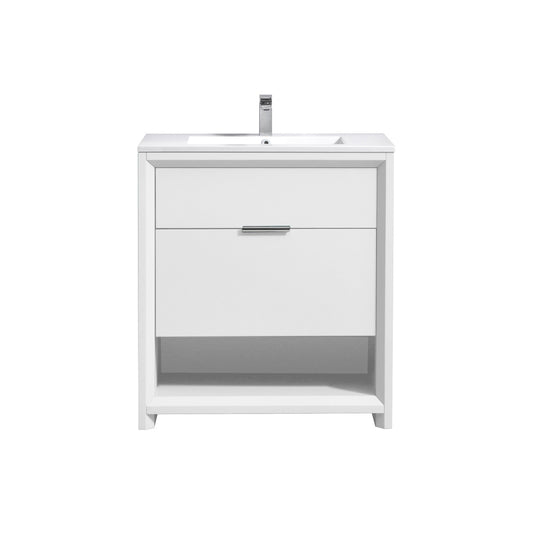 Vanité de salle de bain moderne Kube Bath Nudo 32″