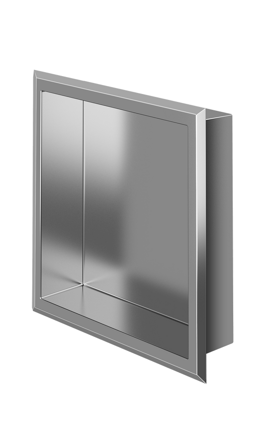 Zitta Matte Black Stainless Steel Niche 12" x 12" x 3" (305mm x 305mm x 76mm) - Renoz