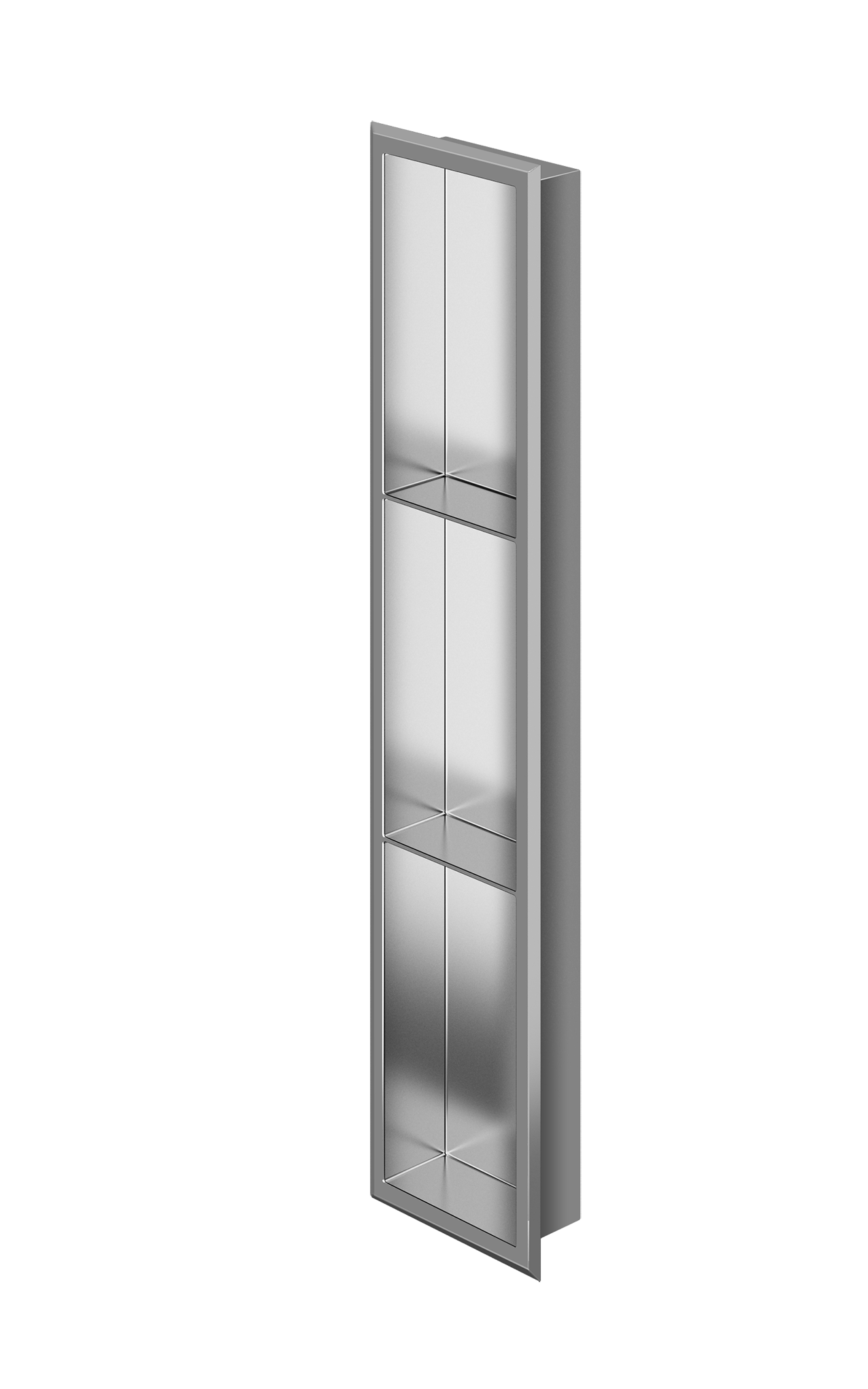 Zitta Stainless Steel Niche 36" x 8" x 3" (914mm X 203mm X 76mm) With 2 Shelf - Renoz