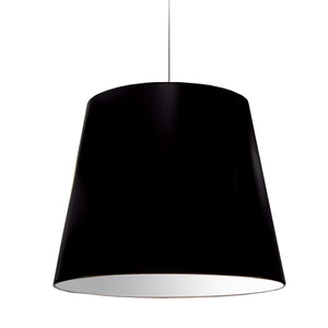 Dainolite 1 Light Oversized Drum Pendant Large Black Shade - Renoz