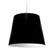 Dainolite 1 Light Oversized Drum Pendant Large Black Shade - Renoz