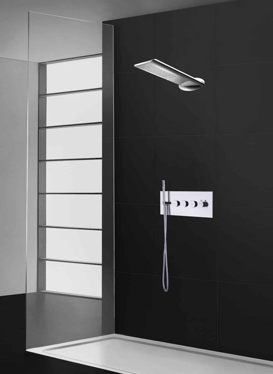 PierDeco AquaMassage 830 Shower Kit For Recessed Showers - Renoz