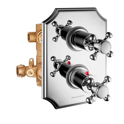 PierDeco Design Adams - 1/2” Thermostatic Valve With 3-way Volume Control