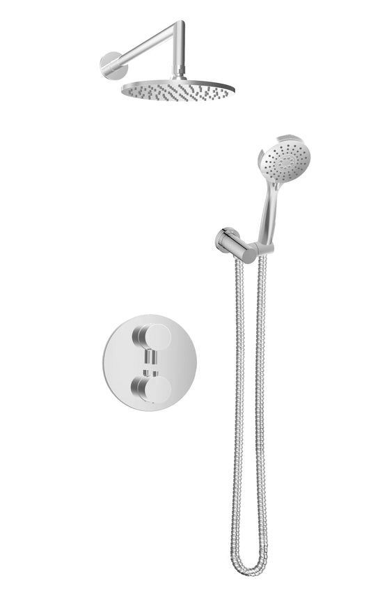 Ensemble complet de douche thermostatique à pression équilibrée Baril (ZIP B66 4297)