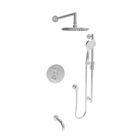 Kit complet de douche thermostatique à pression équilibrée Baril (ZIP B66 4302)