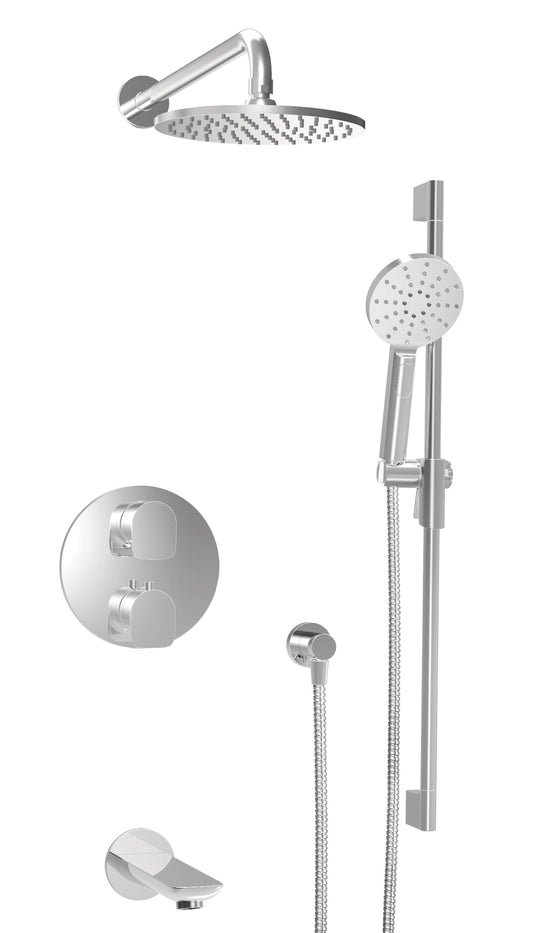 Ensemble complet de douche thermostatique à pression équilibrée Baril (SENS B45 4306)