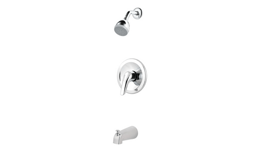 Pfister Pfirst Series 1 Handle Tub & Shower Set Trim Polished Chrome - Renoz