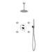 Kube Bath Aqua Rondo Chrome Brass Shower Set With 8