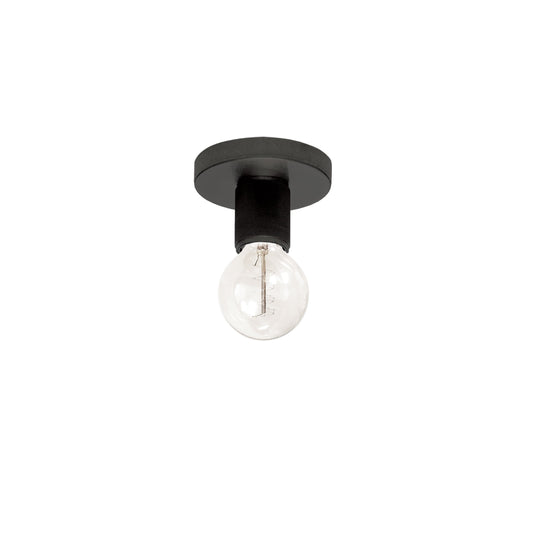 Dainolite 1 Light Matte Black Flush Mount - Renoz