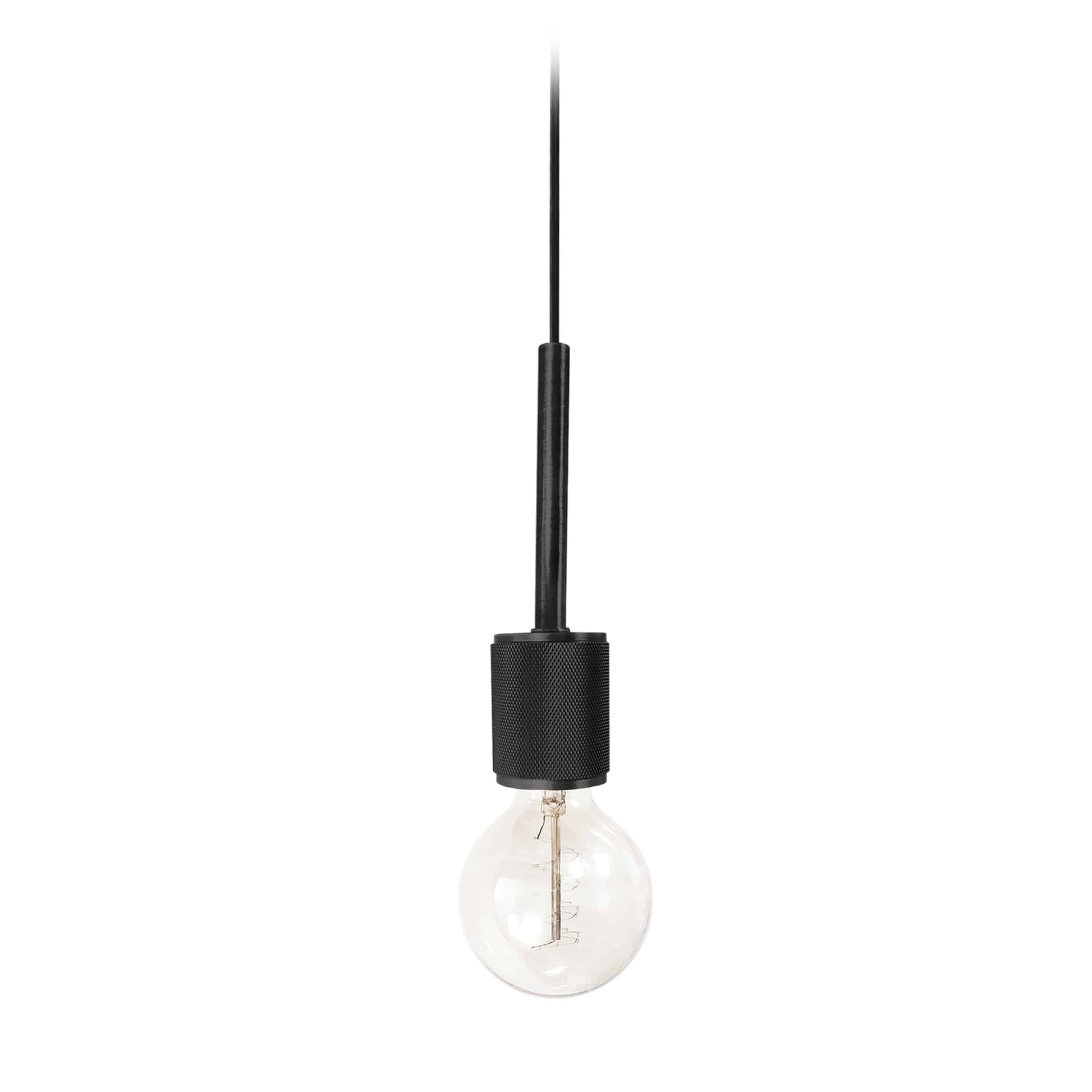 Dainolite 1 Light Matte Black Pendant - Renoz