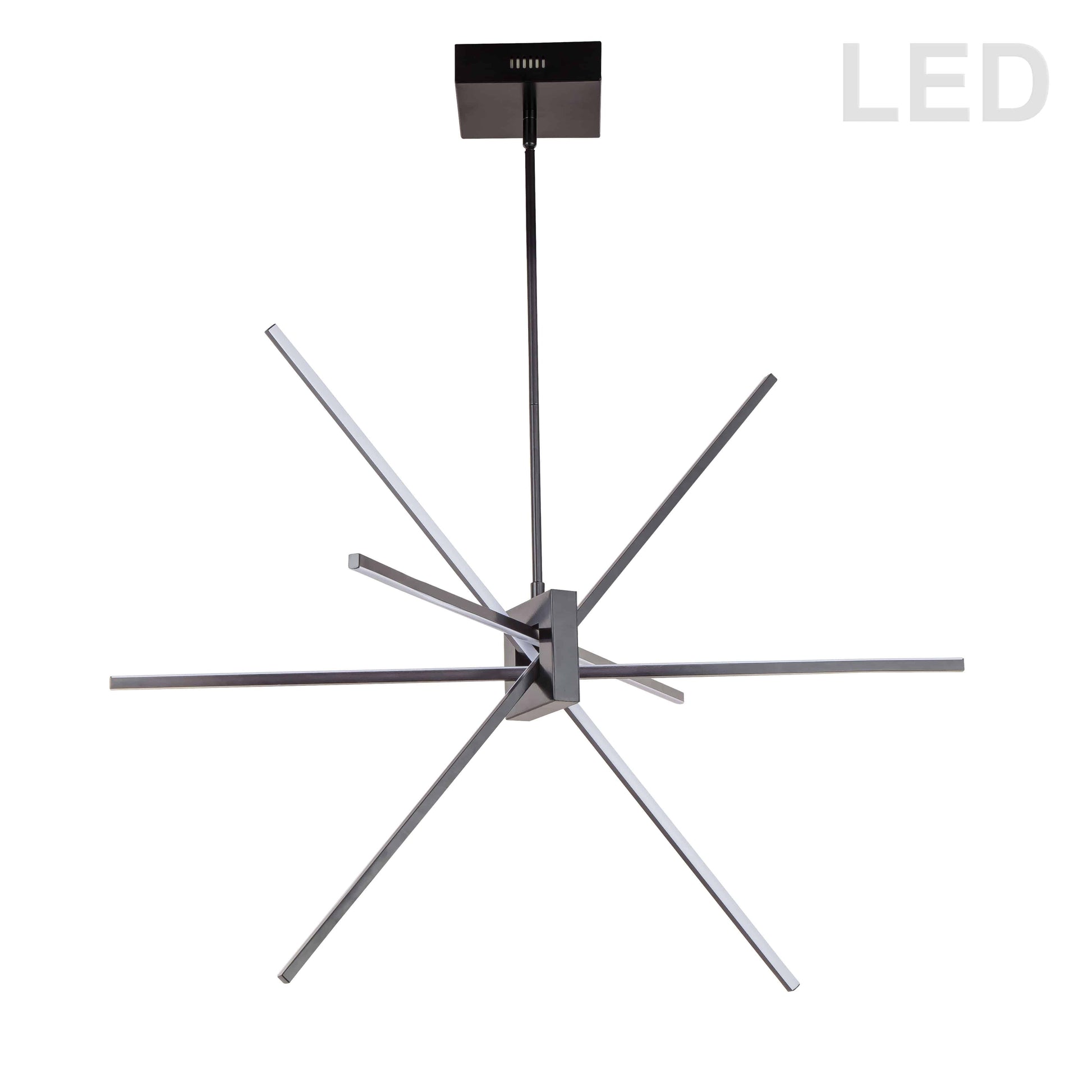 Dainolite 46W LED Pendant Matte Black with White Acrylic Diffuser - Renoz