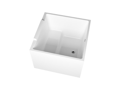 Zitta Samos Free Standing Square Tub 39.37" x 39.37" x 28.75" - Renoz