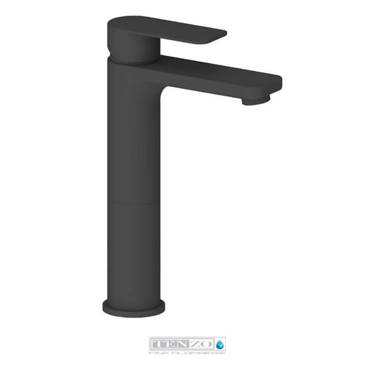 Tenzo - Robinet de lavabo haut monotrou Delano chrome sans trop-plein