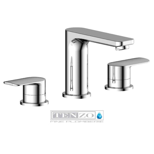 Tenzo - Robinet de lavabo Delano 8po chrome avec drain (sans trop-plein)