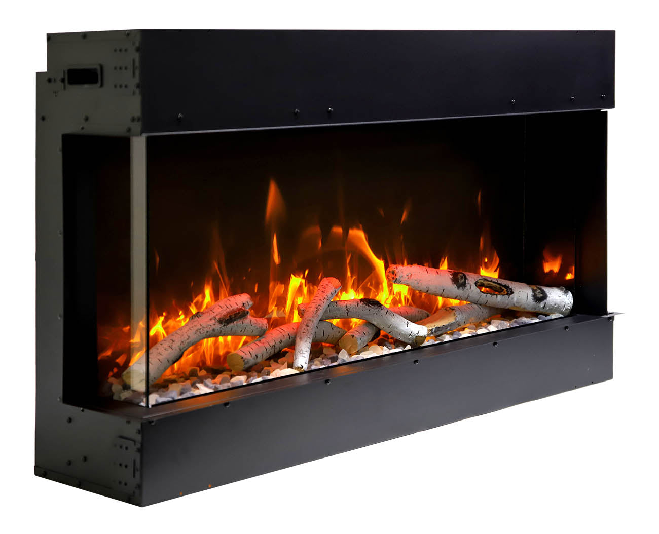 Remii 30-BAY-SLIM – 30″ Wide X 10 5/8″ in Depth – 3 Sided Glass Electric Fireplace