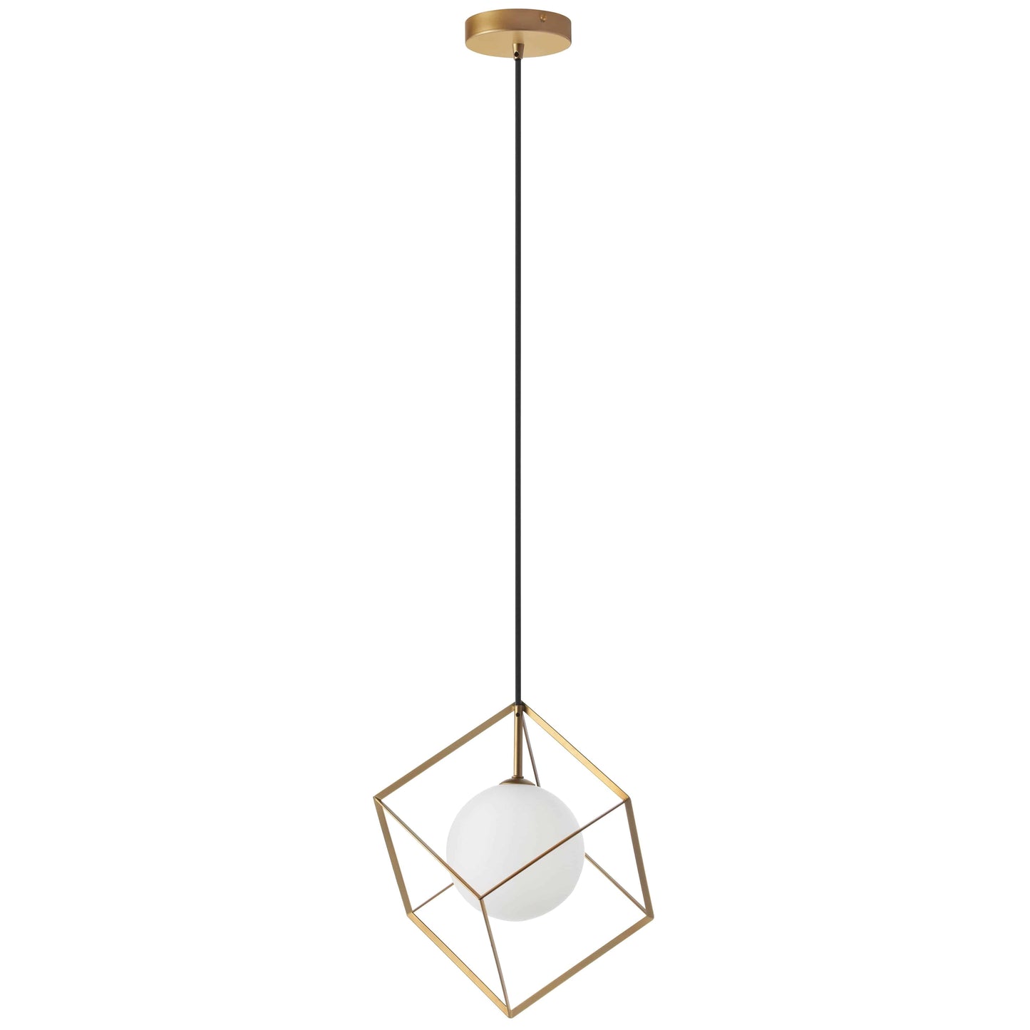 Dainolite 1 Light Halogen Pendant Gold Finish - Renoz